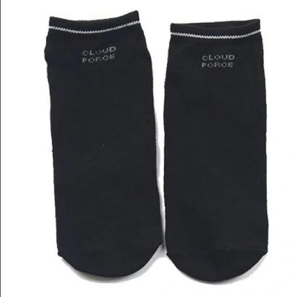 Cloud Force 10 Pack Black Yoga Barre Pilates Socks - Picture 2 of 6